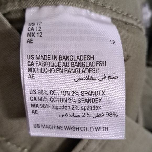 Style & Co Roll Cuff Bermuda Shorts 12 Dry Grass - Picture 9 of 11